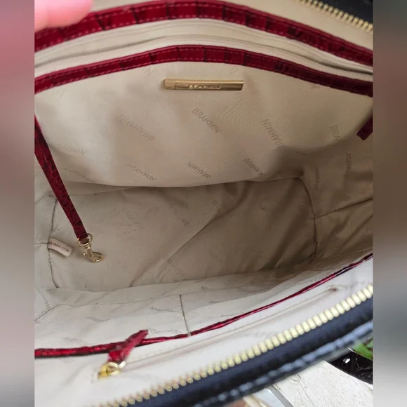 Brahmin Medium Asher In Vintage Red Stanza - Picture 5 of 14